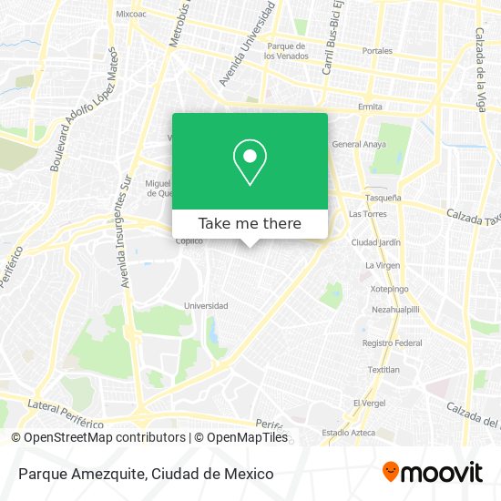 Parque Amezquite map