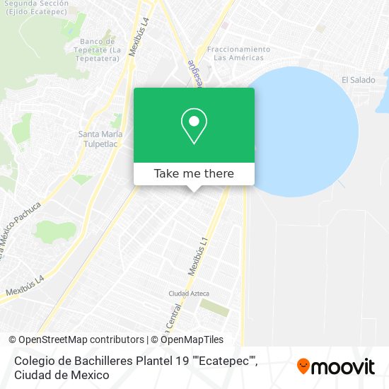 Colegio de Bachilleres Plantel 19 ""Ecatepec"" map