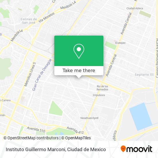 Mapa de Instituto Guillermo Marconi