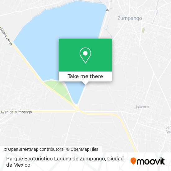 Mapa de Parque Ecoturistico Laguna de Zumpango