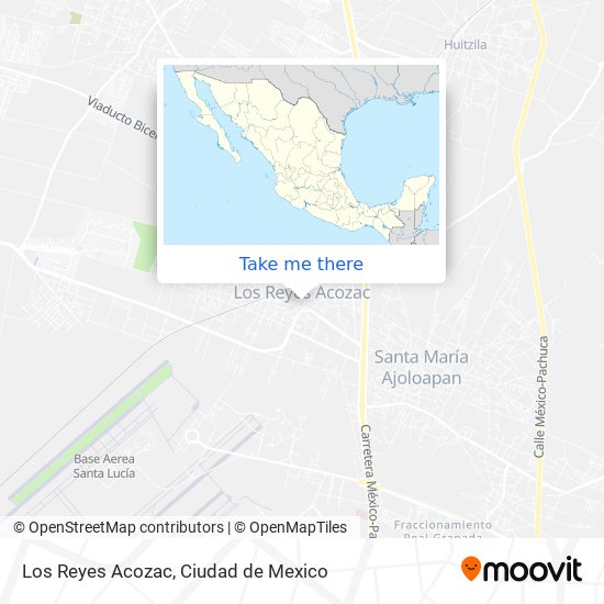 Los Reyes Acozac map