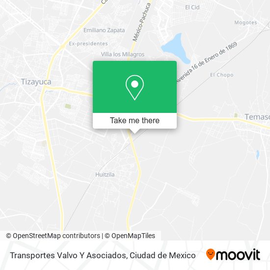 Transportes Valvo Y Asociados map