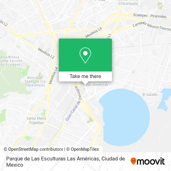 Parque de Las Esculturas Las Américas map