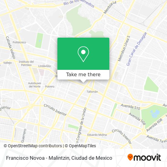 Mapa de Francisco Novoa - Malintzin