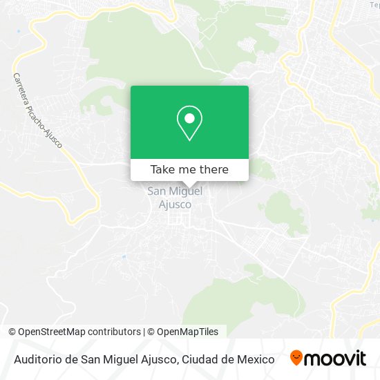 Auditorio de San Miguel Ajusco map