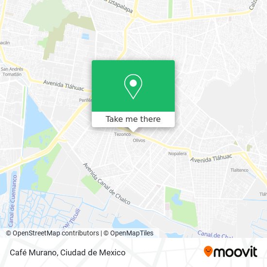 Mapa de Café Murano