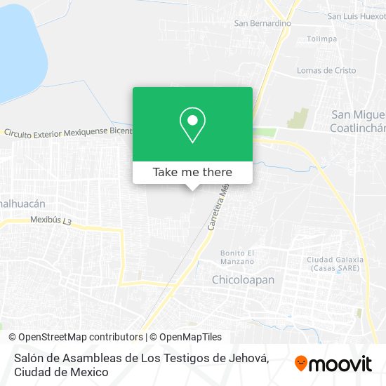 Salón de Asambleas de Los Testigos de Jehová map