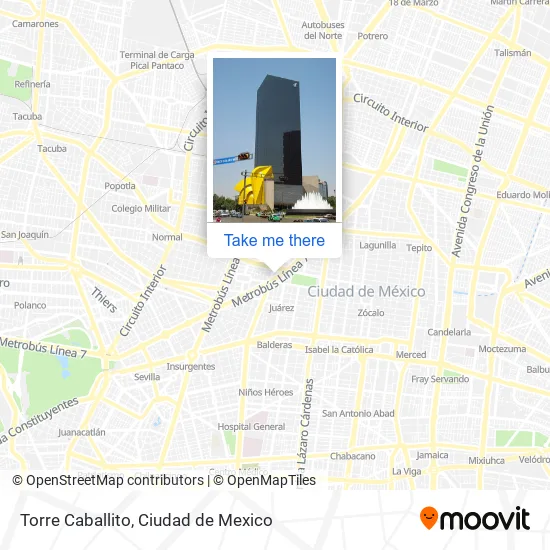 Torre Caballito map