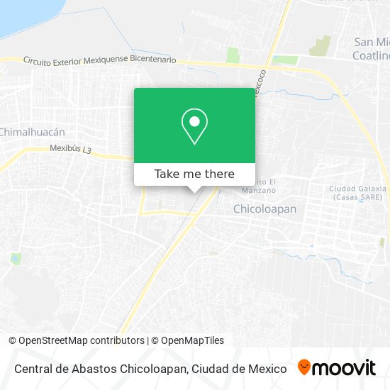 Central de Abastos Chicoloapan map