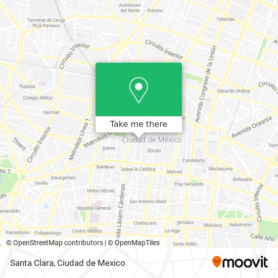 Mapa de Santa Clara