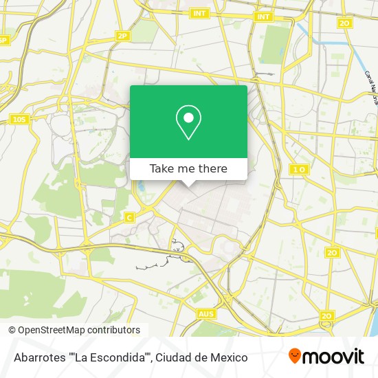 Abarrotes ""La Escondida"" map