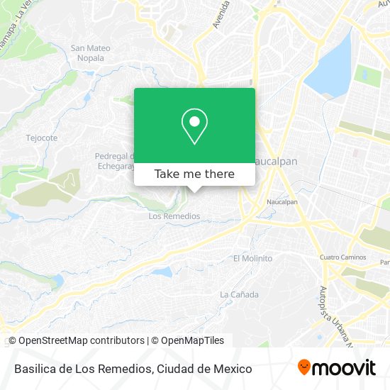 Basilica de Los Remedios map