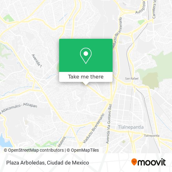 Plaza Arboledas map