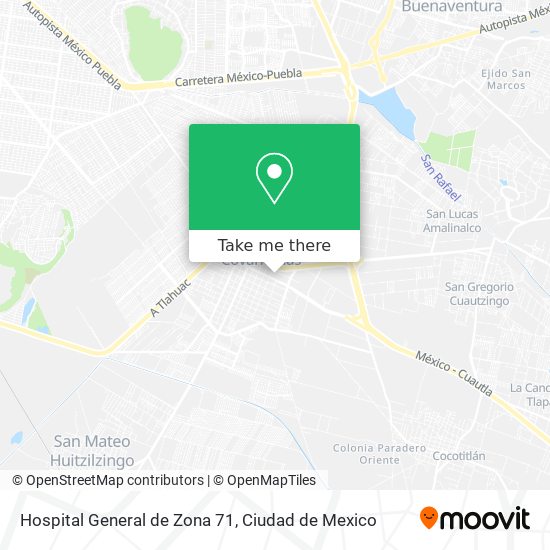 Hospital General de Zona 71 map
