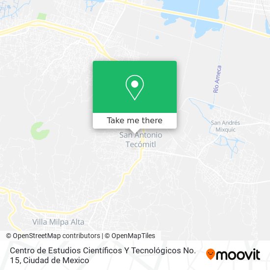 Centro de Estudios Científicos Y Tecnológicos No. 15 map