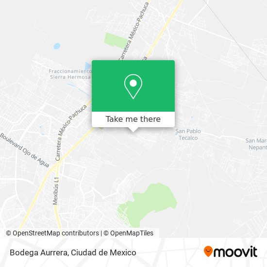 Bodega Aurrera map