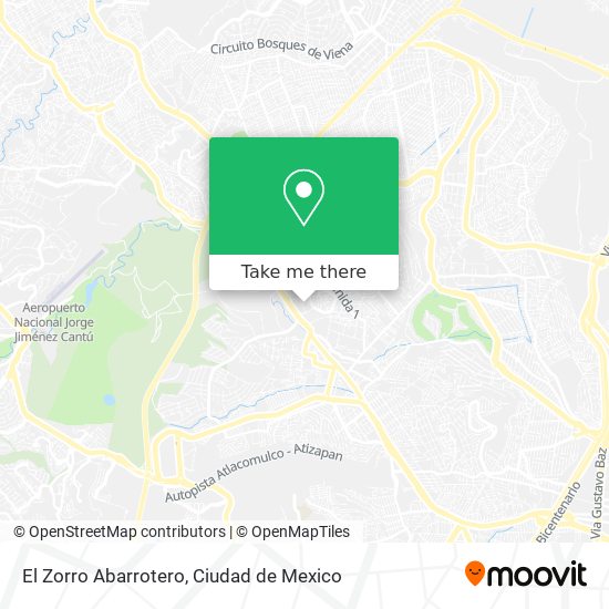 El Zorro Abarrotero map