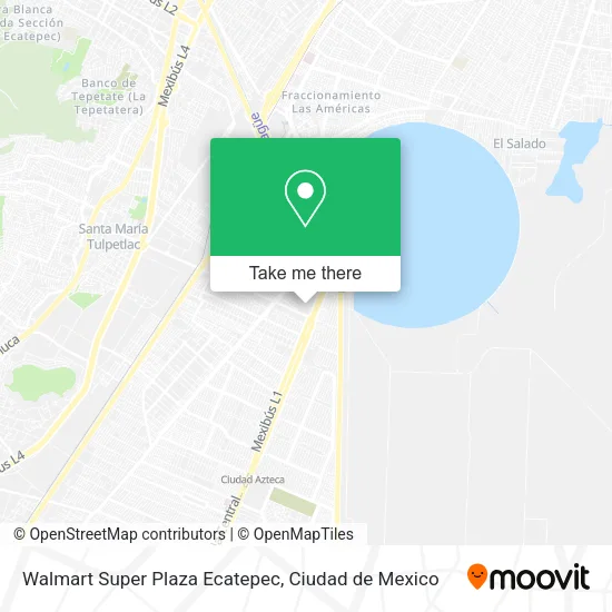 Walmart Super Plaza Ecatepec map