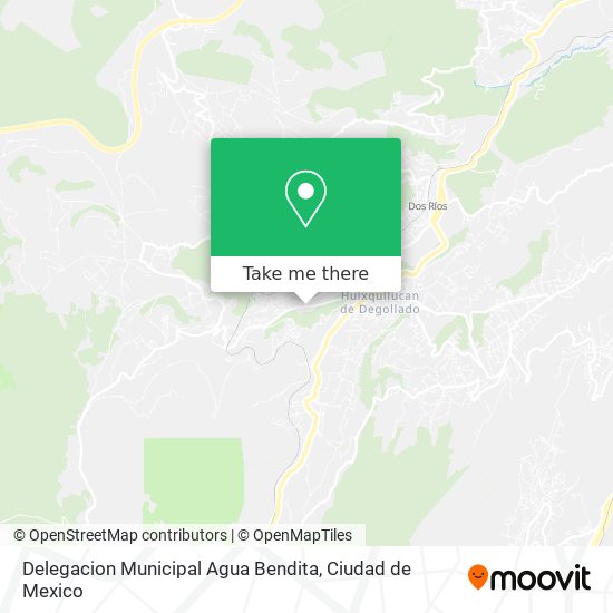 Mapa de Delegacion Municipal Agua Bendita