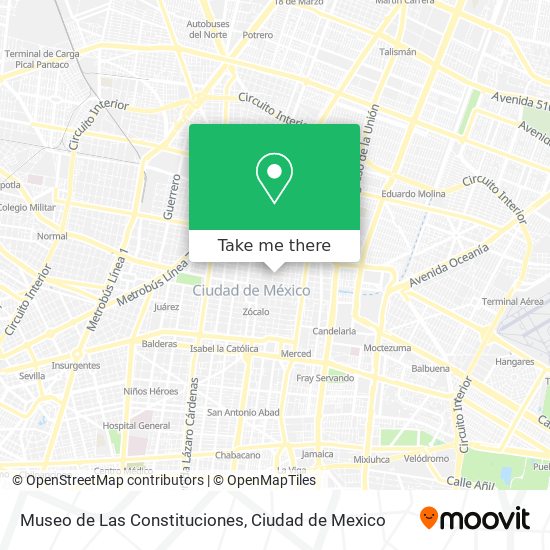 Museo de Las Constituciones map