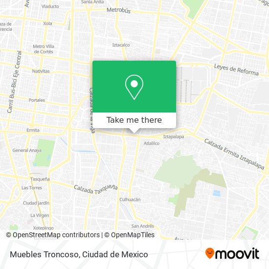 Muebles Troncoso map