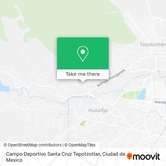 Campo Deportivo Santa Cruz Tepotzotlan map