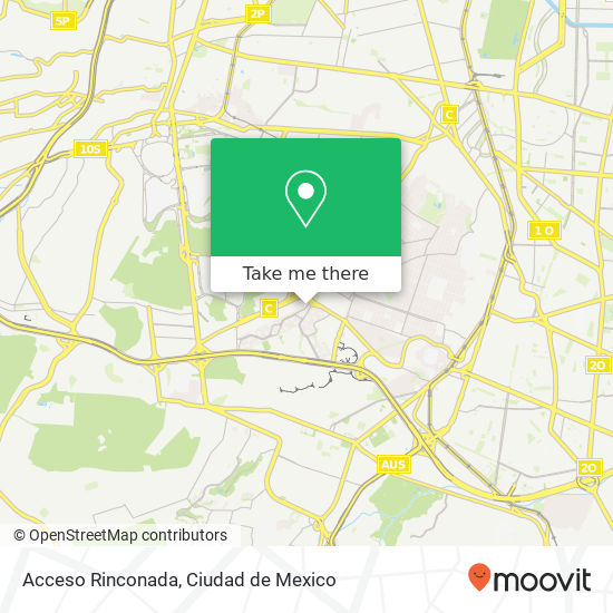 Acceso Rinconada map