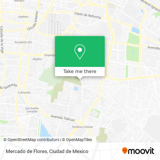 Mercado de Flores map