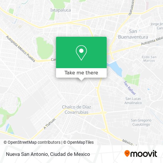 Nueva San Antonio map