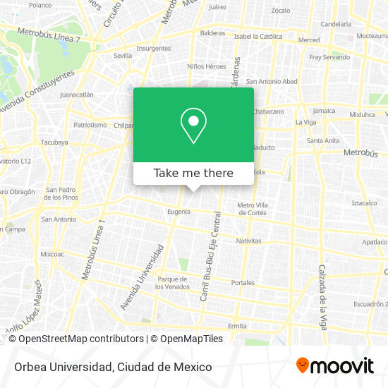 Orbea Universidad map