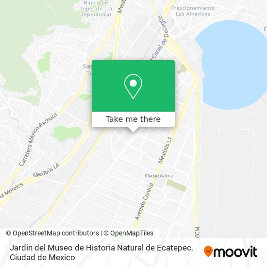 Mapa de Jardin del Museo de Historia Natural de Ecatepec