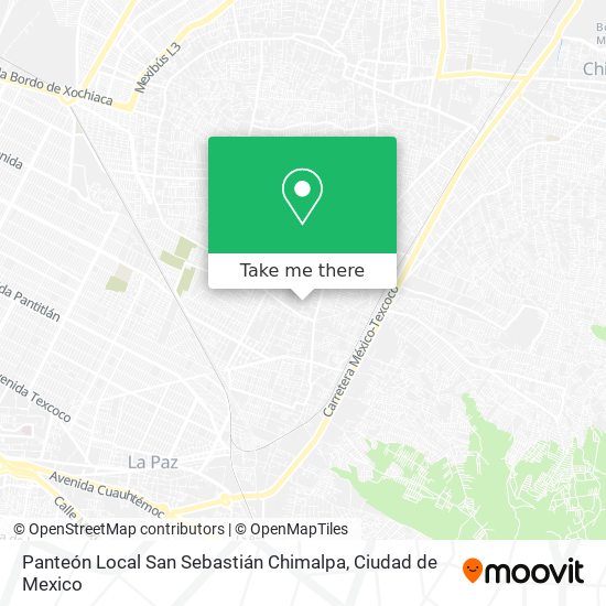 Panteón Local San Sebastián Chimalpa map