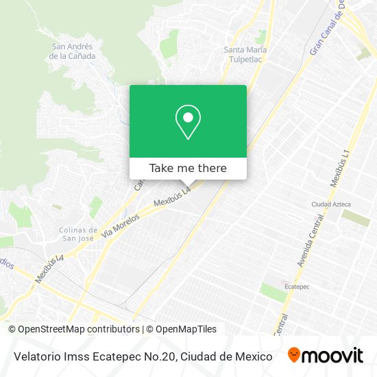 Velatorio Imss Ecatepec No.20 map