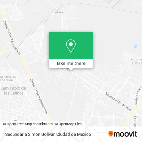 Mapa de Secundaria Simon Bolivar