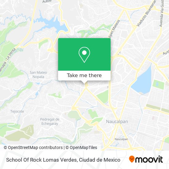 Mapa de School Of Rock Lomas Verdes