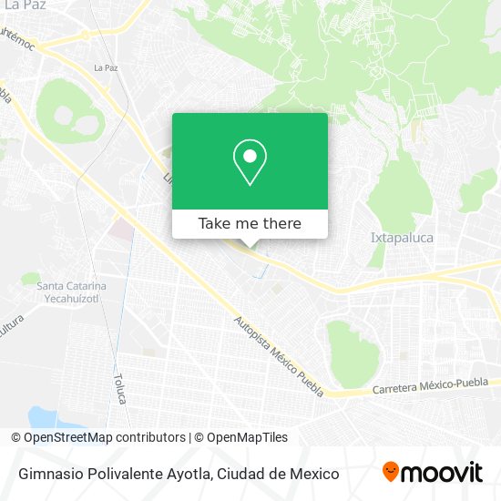 Gimnasio Polivalente Ayotla map