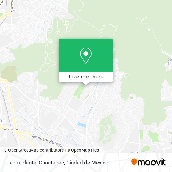 Mapa de Uacm Plantel Cuautepec