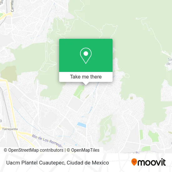 Mapa de Uacm Plantel Cuautepec