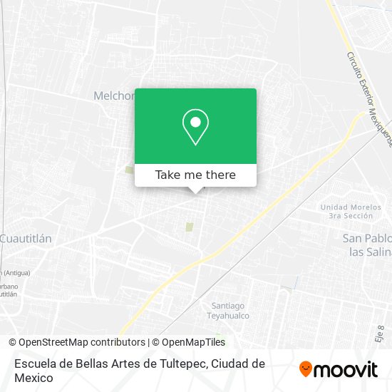 Escuela de Bellas Artes de Tultepec map