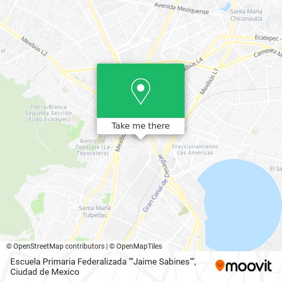 Escuela Primaria Federalizada ""Jaime Sabines"" map