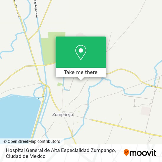 Hospital General De Alta Especialidad Zumpango map