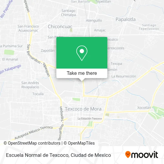 Escuela Normal de Texcoco map