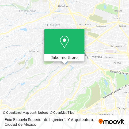 Esia Escuela Superior de Ingeniería Y Arquitectura map