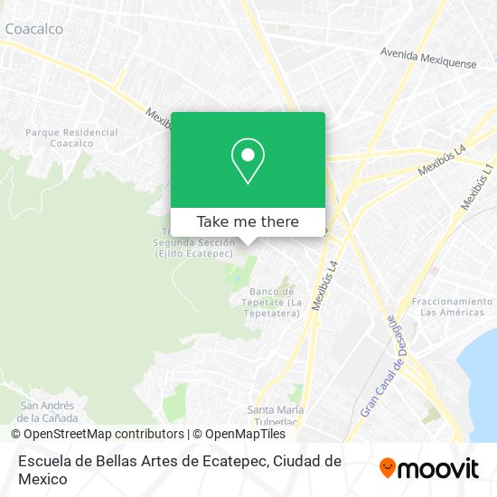 Escuela de Bellas Artes de Ecatepec map