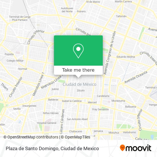 Mapa de Plaza de Santo Domingo