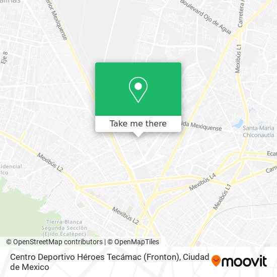 Centro Deportivo Héroes Tecámac (Fronton) map