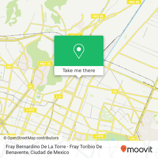 Mapa de Fray Bernardino De La Torre - Fray Toribio De Benavente