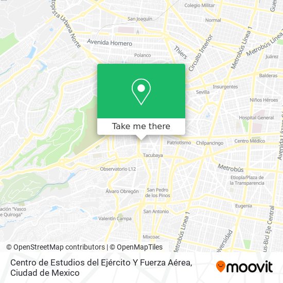 Centro de Estudios del Ejército Y Fuerza Aérea map