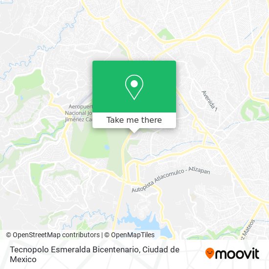 Tecnopolo Esmeralda Bicentenario map