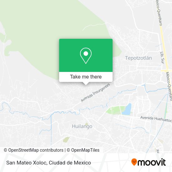 San Mateo Xoloc map